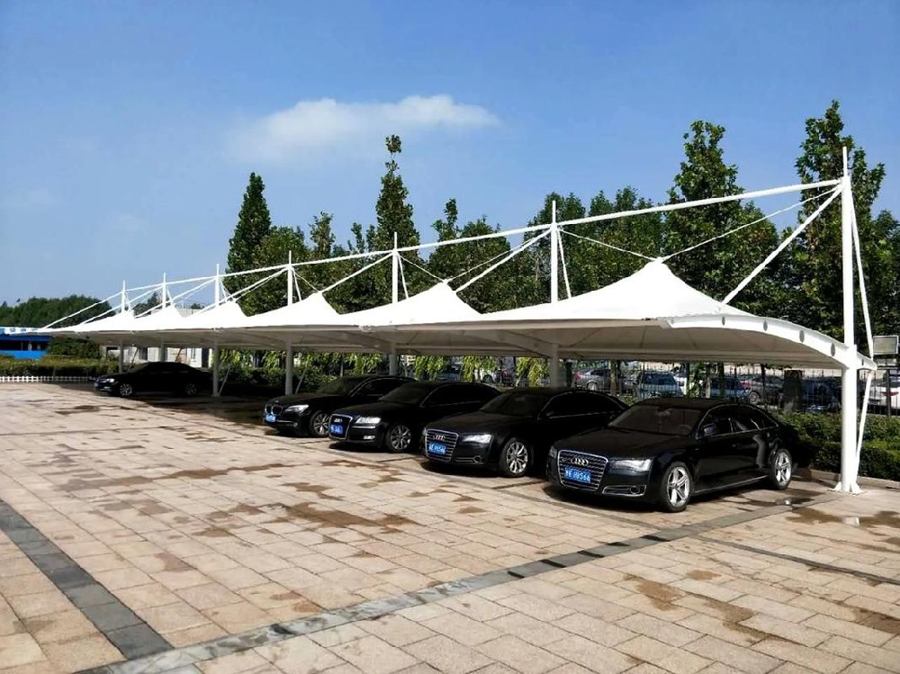 TC012 膜結(jié)構(gòu)停車棚 吊帽口型
